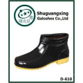 winter warm men's pvc rainboots